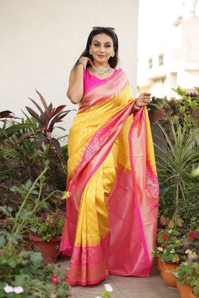 Women's Occasion Special Banarasi Cotton Silk Jacquard Saree - Vootbuy