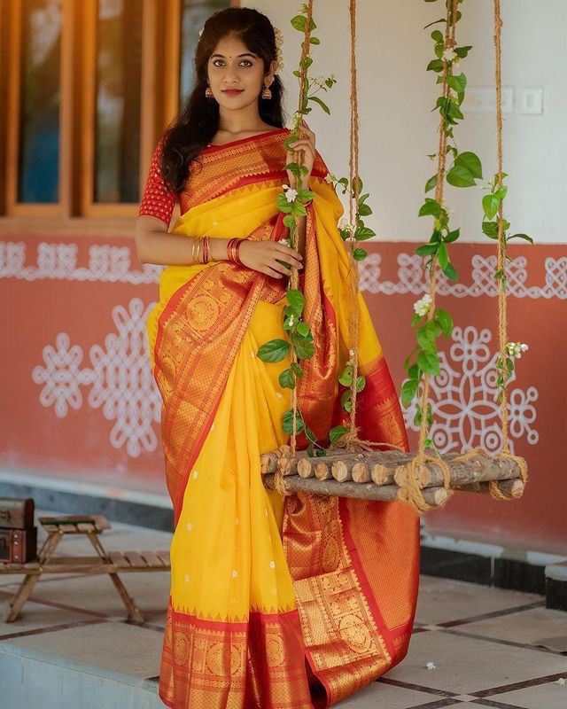 wedding special zari weaving kanjivaram pure silk saree